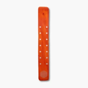 Räucherstäbchenhalter Blume des Lebens orange