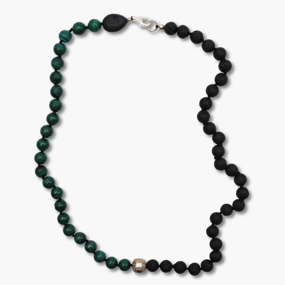 EST245 Malachit Lava Kette 2