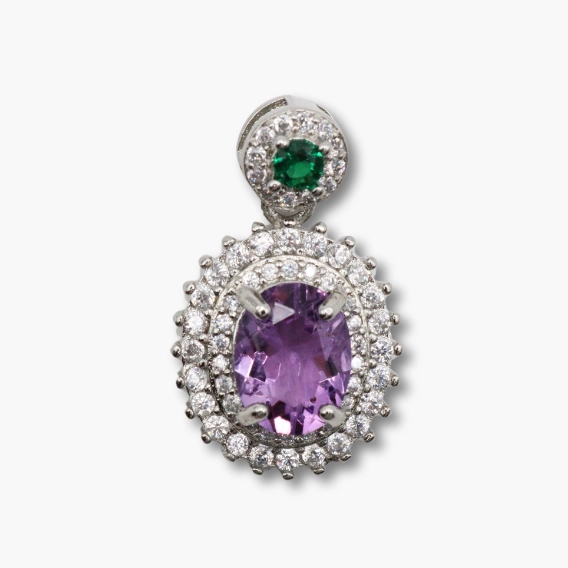 Fassungsvoll Anhänger aus Amethyst
