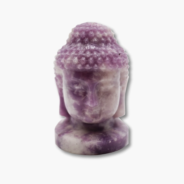Buddha Figur aus Lepidolith
