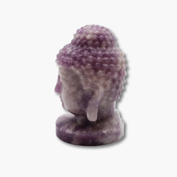 Buddha Figur aus Lepidolith