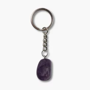 Trommelstein Schlüsselanhänger aus Amethyst