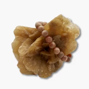 10891 Mondstein orange Kugel 8mm Armband 4