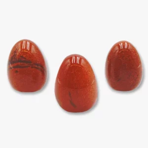 Edelstein Ei Goldfluss rot