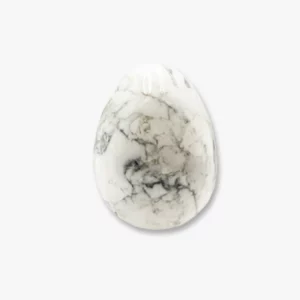 Edelstein Ei Howlith weiss