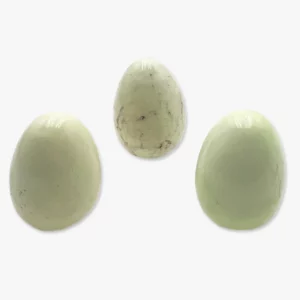 Edelstein Ei Zitronenchrysopras gelblich