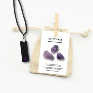 Mooreiche Anhänger mit Amethyst