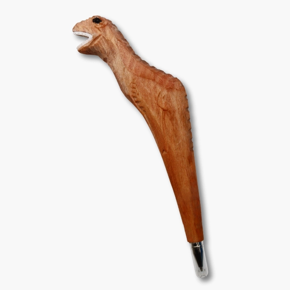 Tierkopfstift Rex handgeschnitzt und -bemalt